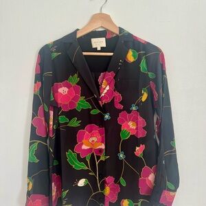 Sezane Florence Blouse in Fleurs de Japon, size FR 34 / US 2